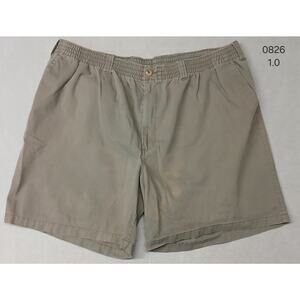 Harbor Bay (2XL) Men's Stretch Gray Khaki Chino Shorts
